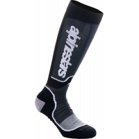 YOUTH MX PLUS SOCKS BLACK/WHITE MD/LG