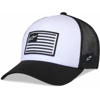FLAG SNAPBACK HAT WHITE/BLACK