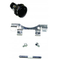 PUSH BUTTON FUEL DOOR BLACK