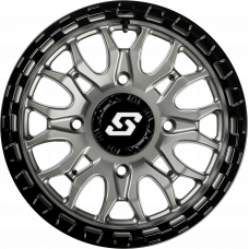 IGNITION WHEEL 14X7 4/137 +10MM GUNMETAL/BLK IGNITION WHEEL 14X7 4/137 +10MM GUNMETAL/BLK