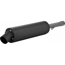 SINGLE SLIP-ON SYSTEM W/ UTILITY MUFFLER BLK SUZ