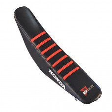 SEAT COVER BLACK W/RED RIBS HON SEAT COVER BLACK W/RED RIBS HON
