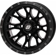 FUSION WHEEL  12X7 2+5 4/110 GLOSS BLACK