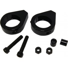TURNSIGNAL CLAMPS 41MM PR BLACK