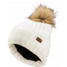 FLY WOMEN'S SNOW POM BEANIE BEIGE