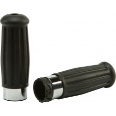 GRIPS VINTAGE CHROME RING 73-95 CABLE THROTTLE