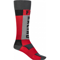 YOUTH MX SOCKS THICK RED/GREY