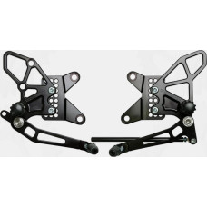 REAR SET COMPLETE BLK KAW