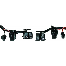 HBAR SWITCH KIT BLK/WHT LETTRS XL 07-13 FX 07-11 SOFTAIL
