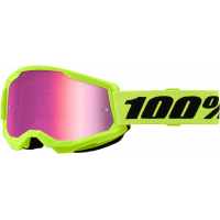 STRATA 2 GOGGLE NEON YELLOW MIRROR PINK LENS