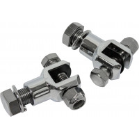 FOOTPEG CLEVIS MOUNTS CHROME 1/2