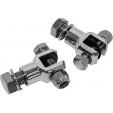 FOOTPEG CLEVIS MOUNTS CHROME 1/2