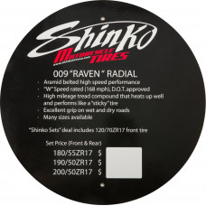 TIRE DISPLAY SIGN 009 RAVEN