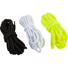 MARKER BOOT LACES BLACK/HI-VIS/WHITE 3/PR
