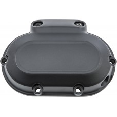 TRANS SIDE COVER FLAT BLACK 6 TWIN CAM 07-17 & DYNA 06