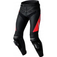 TRACTECH EVO D3O PANTS BLK/FLO RED LEATHER 2X