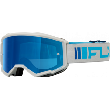 ZONE GOGGLE SILVER/BLUE W/ DARK BLUE MIRROR/SMOKE LENS