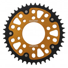 REAR STEALTH SPROCKET ALU/STL 42T-525 GLD HON/TRI