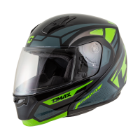MD-04 SECTOR HELMET BLACK/GRN/WHT 2X