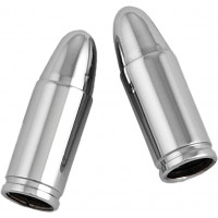 VALVE STEM CAPS CHROME BULLET PR