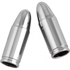 VALVE STEM CAPS CHROME BULLET PR