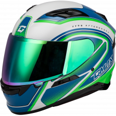 FF-98 AFTERSHOCK HELMET WHITE/NEON GREEN 2X