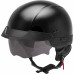 HH-75 HALF HELMET BLACK XS
