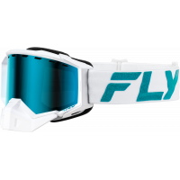 ZONE ELITE SNW GOGGLE WHT/TEAL W/ SKY BLUE/POLARIZED SMK LENS
