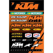 KTM 2 DECAL SHEET