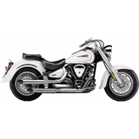 BLVD SLASHCUT SLIP ON CHROME YAM V-STAR 1100