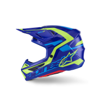 SM7 DEED HELMET BLUE/YLW FLUO GLOSSY 2X
