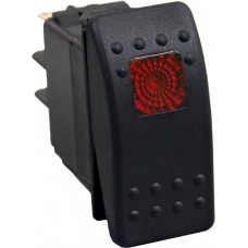LIGHTED ROCKER SWITCH RED