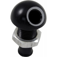 BILLET THRU-HULL WATER FITTING BLACK 3/8