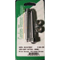REAR WHEEL ADJUSTMENT BOLTS 93-07 SOFTAIL MODELS REAR