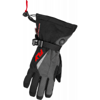 TITLE HEATED GAUNTLET GLOVES GREY/BLACK/RED 2X