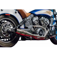 INDIAN SCOUT MID LENGTH CANNON BRUSHED SS
