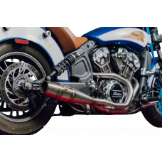 INDIAN SCOUT MID LENGTH CANNON BRUSHED SS