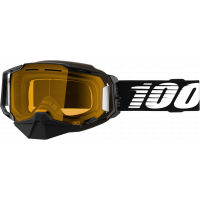ARMEGA SNOWMOBILE GOGGLE BLACK W/ YLW LENS