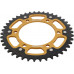 REAR STEALTH SPROCKET ALU/STL 42T-520 GLD HON/KAW