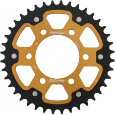 REAR STEALTH SPROCKET ALU/STL 40T-520 GLD KAW/POL