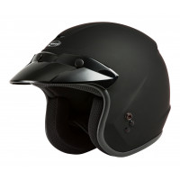OF-2 OPEN-FACE HELMET MATTE BLACK 2X