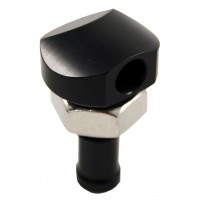 BILLET THRU-HULL WATER FITTING BLACK 3/8