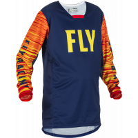 YOUTH KINETIC WAVE JERSEY NAVY/YELLOW/RED YS