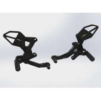 REAR SET COMPLETE BLK KAW REAR SET COMPLETE BLK KAW