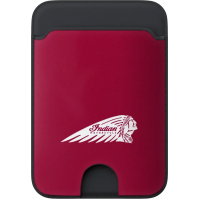 INDIAN CARD WALLET W/HEADDRESS RED W/LOGO