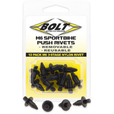M6 THREE STAGE PUSH RIVET KIT 10/PK