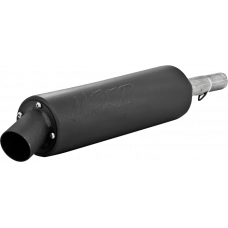 SINGLE SLIP-ON SYSTEM W/ UTILITY MUFFLER BLK YAM