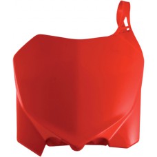 FRONT NUMBER PLATE RED