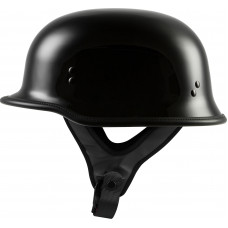 9MM GERMAN BEANIE HELMET GLOSS BLACK 3X