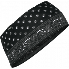 SPORTFLEX HEADBAND UPF50+ BLACK PAISLEY